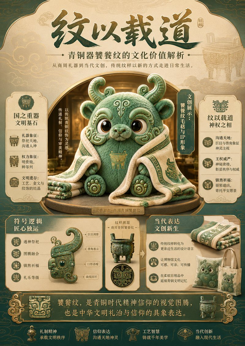 符号选取逻辑：纹以载道——青铜器饕餮纹文化价值解析
