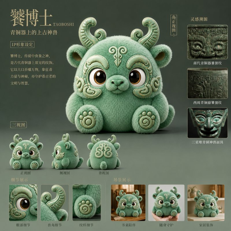 饕博士IP形象设定